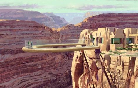Passerella sospesa sul Grand Canyon