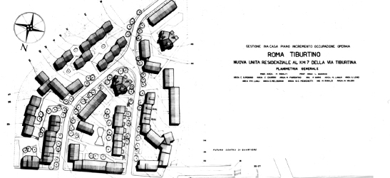 Quaroni e Ridolfi – quartiere Tibutrino a Roma_valori_547x250